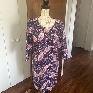 Talbots Multicolor Paisley Dress